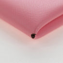 HERMES Calvi Card Case Leather Pink Auth 190365M-8