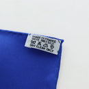 HERMES Carre 90 Scarf ”Grands Fonds” Silk Blue Auth 190368M-14