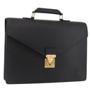 LOUIS VUITTON Epi Serviette Conseiller Business Bag Black M54422 LV Auth 190381-1