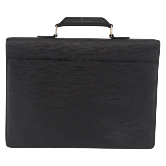 LOUIS VUITTON Epi Serviette Conseiller Business Bag Black M54422 LV Auth 190381