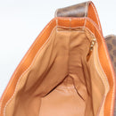 CELINE Macadam Canvas Shoulder Bag PVC Leather Brown Gold Auth 190382A-17
