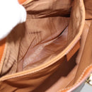 CELINE Macadam Canvas Shoulder Bag PVC Leather Brown Gold Auth 190382A-19