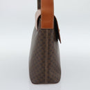 CELINE Macadam Canvas Shoulder Bag PVC Leather Brown Gold Auth 190382A-4