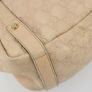 GUCCI GG Canvas Guccissima Abbey Tote Bag Beige Gold 130736 Auth 190383-14