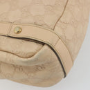 GUCCI GG Canvas Guccissima Abbey Tote Bag Beige Gold 130736 Auth 190383-16