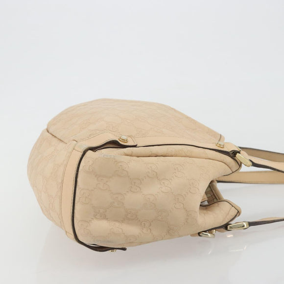 GUCCI GG Canvas Guccissima Abbey Tote Bag Beige Gold 130736 Auth 190383