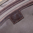 FENDI Zucca Canvas Mamma Baguette Tote Bag Brown Black Auth 190385-20