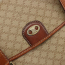 CELINE Macadam Canvas Hand Bag PVC Beige Gold Auth 190386-17