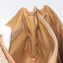 CELINE Macadam Canvas Hand Bag PVC Beige Gold Auth 190386-20