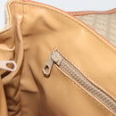 CELINE Macadam Canvas Hand Bag PVC Beige Gold Auth 190386-22