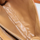 CELINE Macadam Canvas Hand Bag PVC Beige Gold Auth 190386-24
