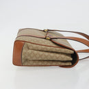 CELINE Macadam Canvas Hand Bag PVC Beige Gold Auth 190386-3