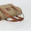 CELINE Macadam Canvas Hand Bag PVC Beige Gold Auth 190386-7