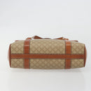 CELINE Macadam Canvas Hand Bag PVC Beige Gold Auth 190386-5