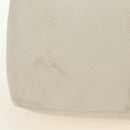 PRADA Hand Bag Vittero Dino Leather 2way White Gold Auth 190387V-19