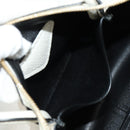 PRADA Hand Bag Vittero Dino Leather 2way White Gold Auth 190387V-29
