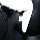 PRADA Hand Bag Vittero Dino Leather 2way White Gold Auth 190387V-12