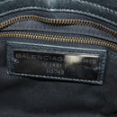 BALENCIAGA The City Hand Bag Leather 2way Black 115748 Auth 190388SAM-24