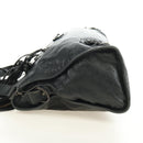 BALENCIAGA The City Hand Bag Leather 2way Black 115748 Auth 190388SAM-3