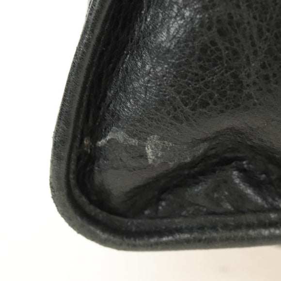 BALENCIAGA The City Hand Bag Leather 2way Black 115748 Auth 190388SAM
