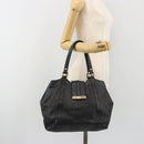 GUCCI GG Canvas Guccissima Tote Bag Leather Black Gold 233607 Auth 190389A-22