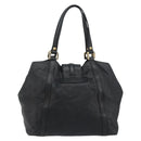 GUCCI GG Canvas Guccissima Tote Bag Leather Black Gold 233607 Auth 190389A-3