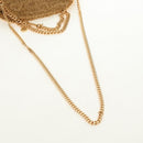 Stella MacCartney Chain Falabella Shoulder Bag Bore 2way Brown Gold Auth 190391V-9