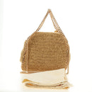 Stella MacCartney Chain Falabella Shoulder Bag Bore 2way Brown Gold Auth 190391V-12