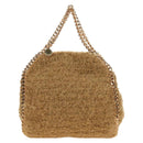 Stella MacCartney Chain Falabella Shoulder Bag Bore 2way Brown Gold Auth 190391V-3