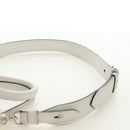 PRADA Hand Bag Leather 2way White Silver Auth 190398SAM-16