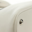 PRADA Hand Bag Leather 2way White Silver Auth 190398SAM-19