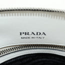 PRADA Hand Bag Leather 2way White Silver Auth 190398SAM-24