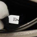 PRADA Hand Bag Leather 2way White Silver Auth 190398SAM-9