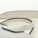 PRADA Hand Bag Leather 2way White Silver Auth 190398SAM-15