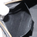 CELINE Macadam Canvas Mini Boston Bag PVC Black Gold Auth 190399A-21