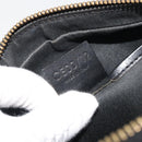 CELINE Macadam Canvas Mini Boston Bag PVC Black Gold Auth 190399A-12