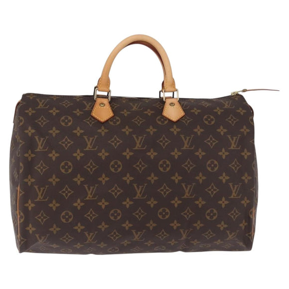 LOUIS VUITTON Monogram Speedy 40 Hand Bag M41522 LV Auth 190400V