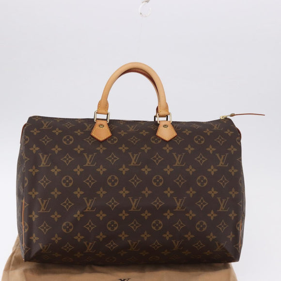 LOUIS VUITTON Monogram Speedy 40 Hand Bag M41522 LV Auth 190400V