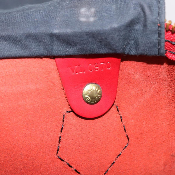 LOUIS VUITTON Epi Speedy 40 Hand Bag Red M42987 LV Auth 190401A