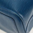 LOUIS VUITTON Epi Keepall 45 Boston Bag Blue M42975 LV Auth 190402V-15