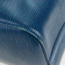 LOUIS VUITTON Epi Keepall 45 Boston Bag Blue M42975 LV Auth 190402V-17