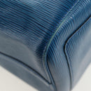 LOUIS VUITTON Epi Keepall 45 Boston Bag Blue M42975 LV Auth 190402V-18