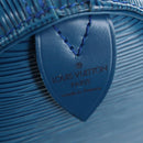 LOUIS VUITTON Epi Keepall 45 Boston Bag Blue M42975 LV Auth 190402V-19