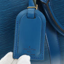 LOUIS VUITTON Epi Keepall 45 Boston Bag Blue M42975 LV Auth 190402V-22