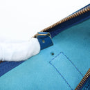 LOUIS VUITTON Epi Keepall 45 Boston Bag Blue M42975 LV Auth 190402V-11