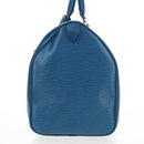 LOUIS VUITTON Epi Keepall 45 Boston Bag Blue M42975 LV Auth 190402V-3