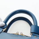 LOUIS VUITTON Epi Keepall 45 Boston Bag Blue M42975 LV Auth 190402V-14