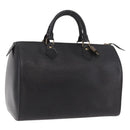 LOUIS VUITTON Epi Speedy 30 Hand Bag Noir Black M43002 LV Auth 190403SAV-1