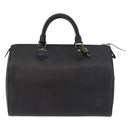 LOUIS VUITTON Epi Speedy 30 Hand Bag Noir Black M43002 LV Auth 190403SAV-2