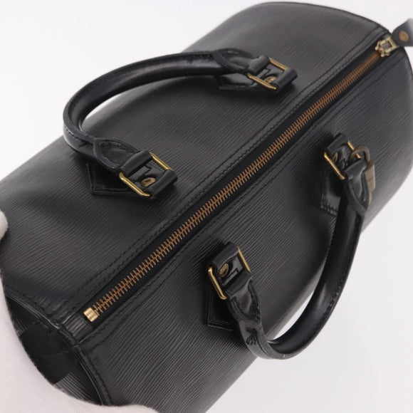 LOUIS VUITTON Epi Speedy 30 Hand Bag Noir Black M43002 LV Auth 190403SAV